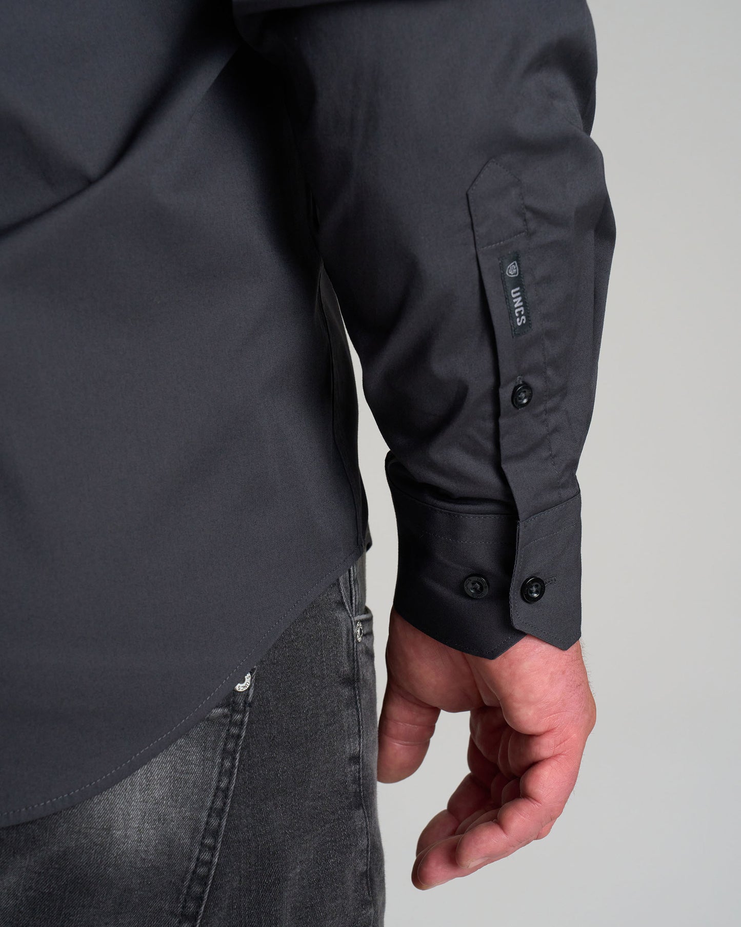 Férfi ing MONROE III DARK GREY