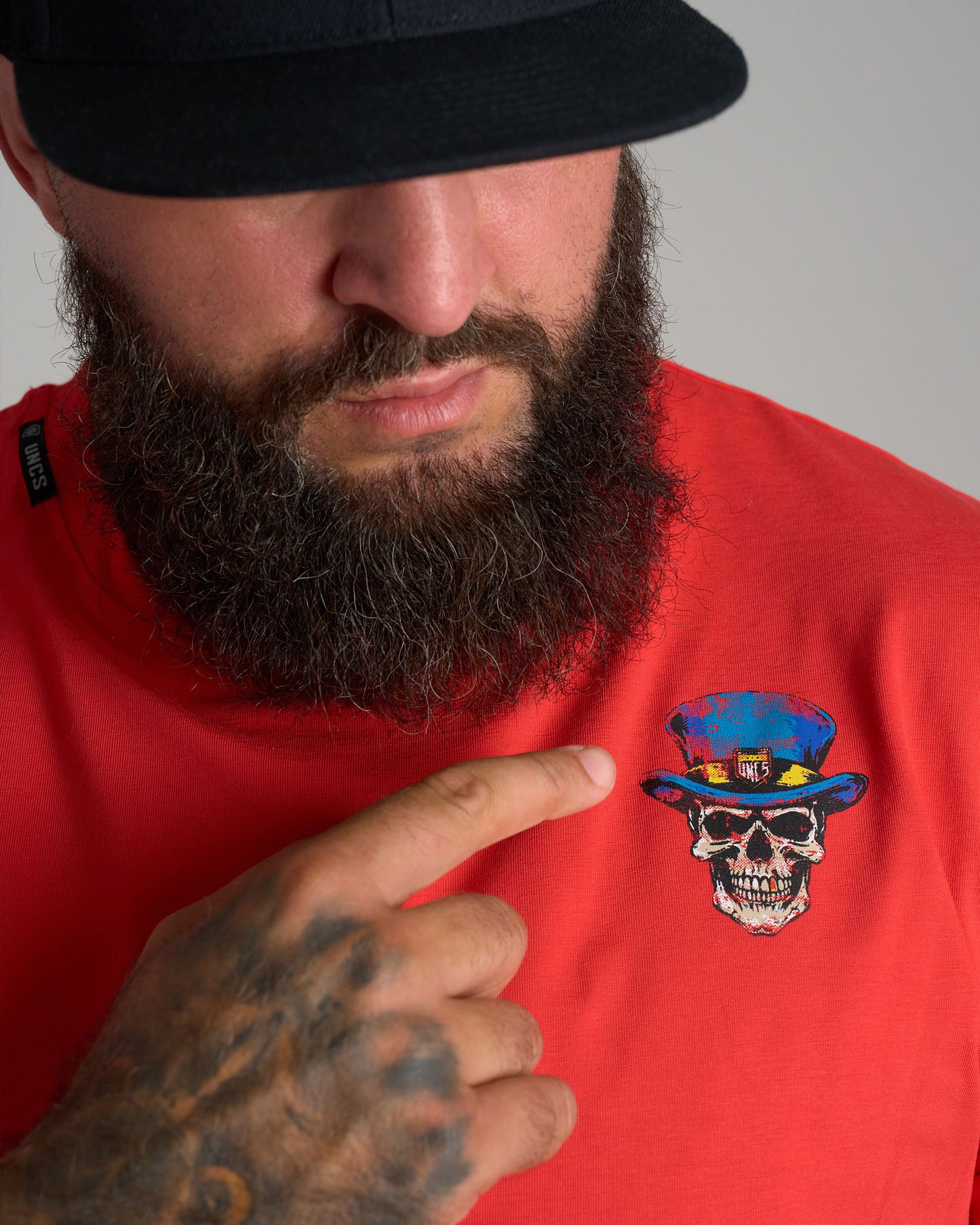 Férfi póló SKULL III RED