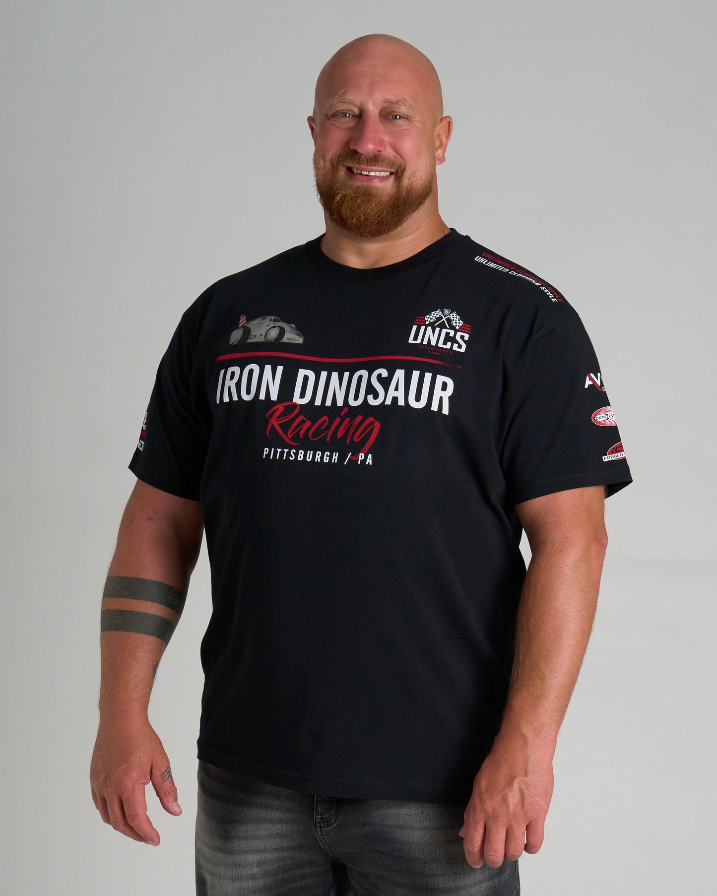 Férfi póló IRON DINOSAUR BLACK