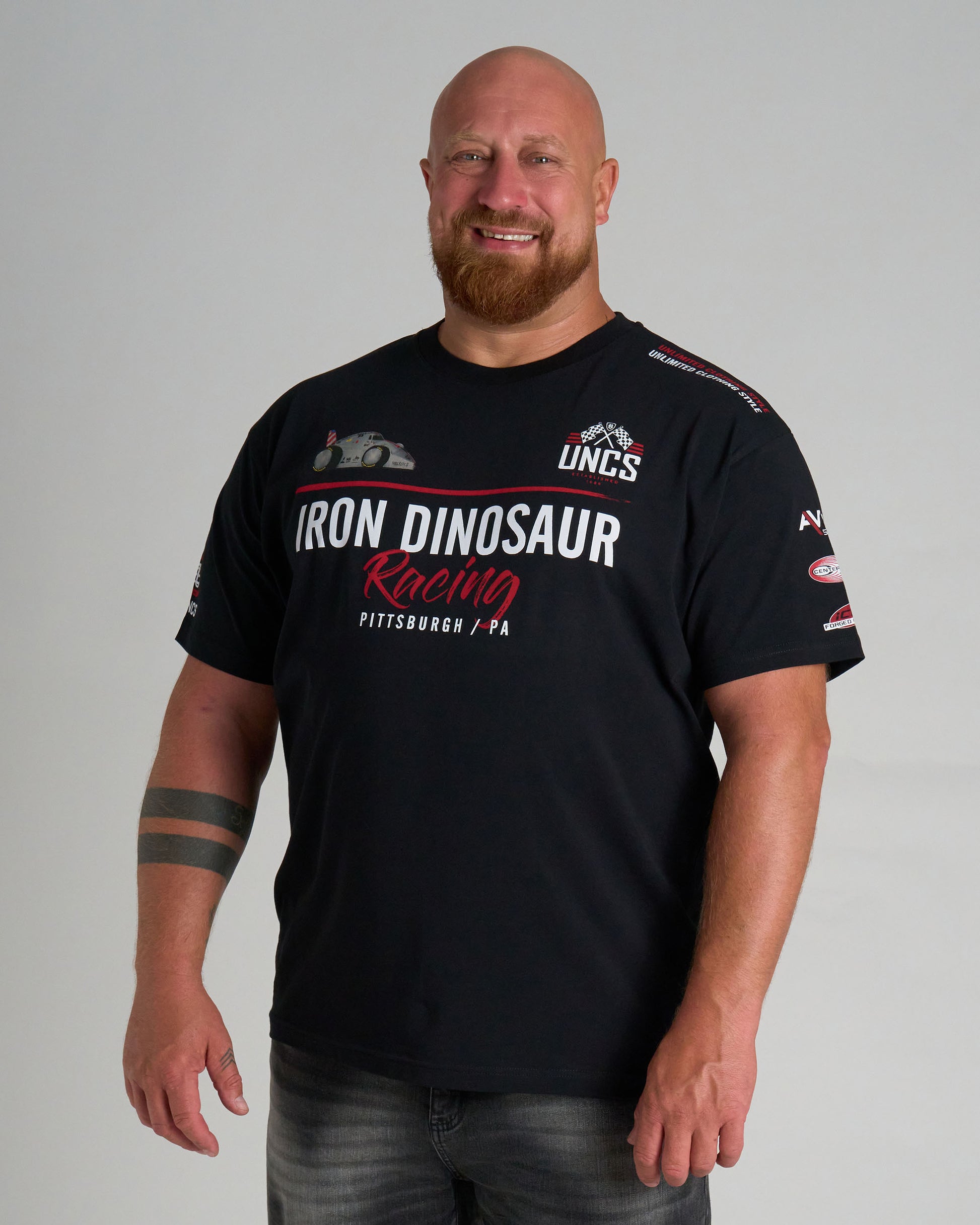 Férfi póló IRON DINOSAUR BLACK