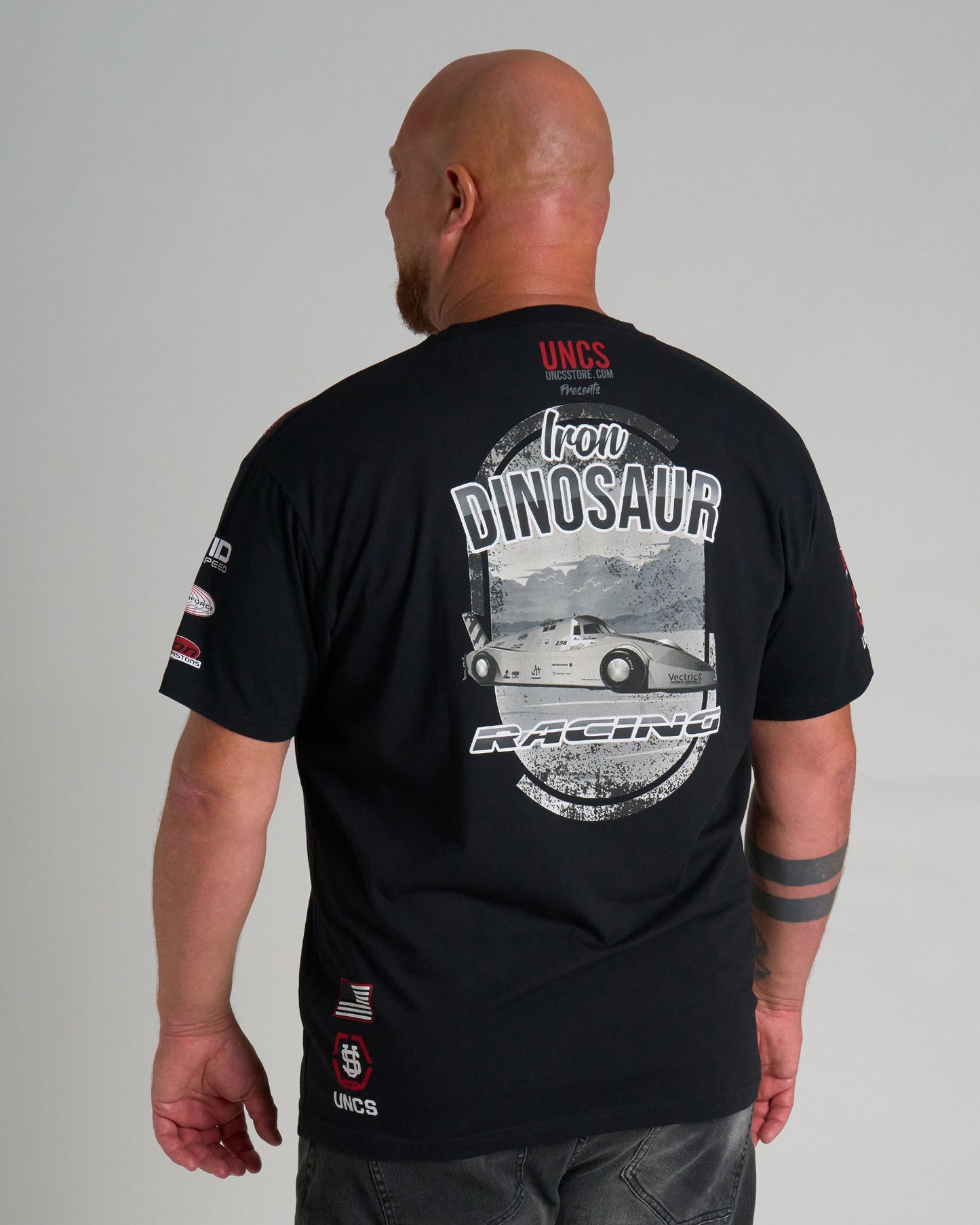 Férfi póló IRON DINOSAUR BLACK