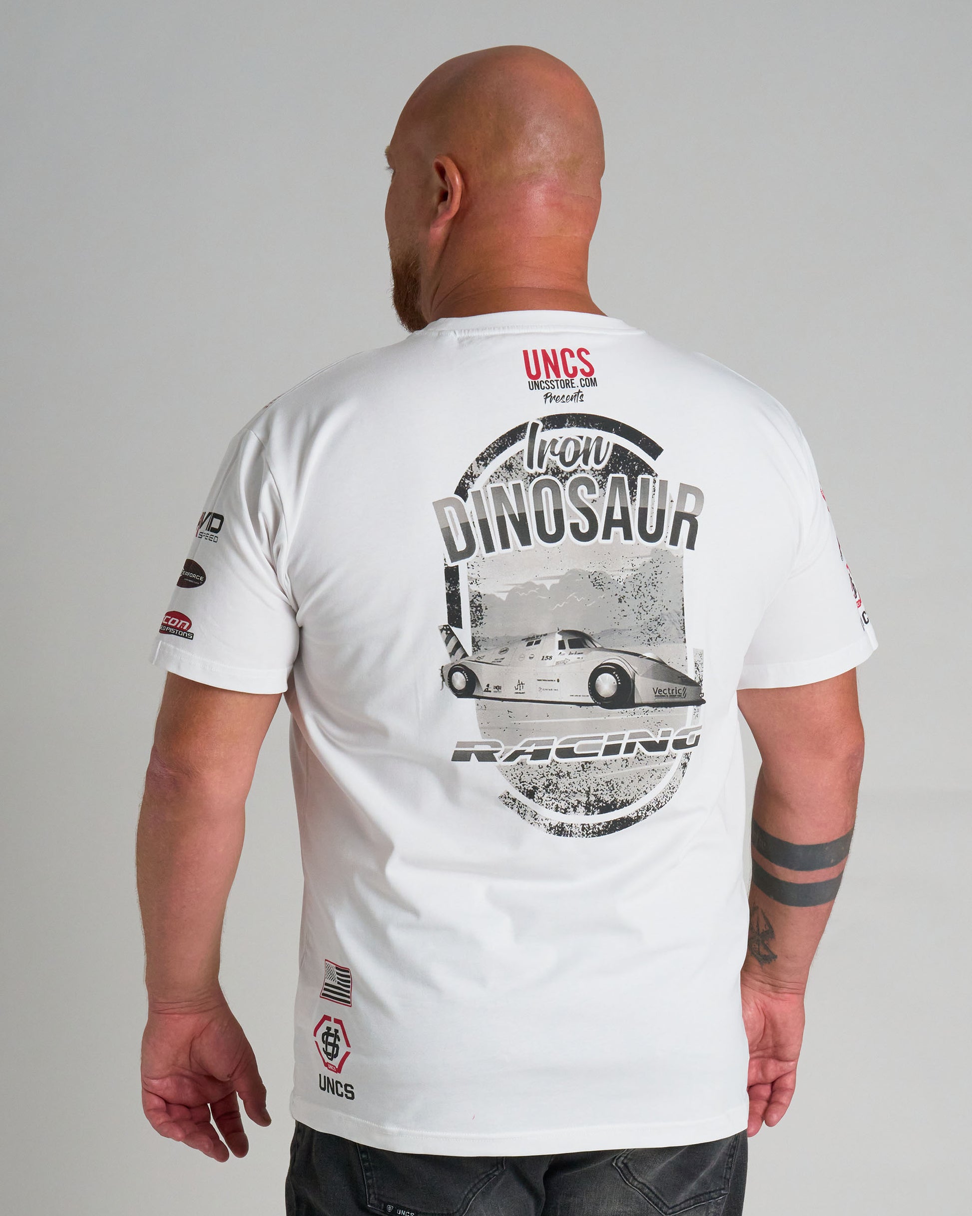 Férfi póló IRON DINOSAUR WHITE