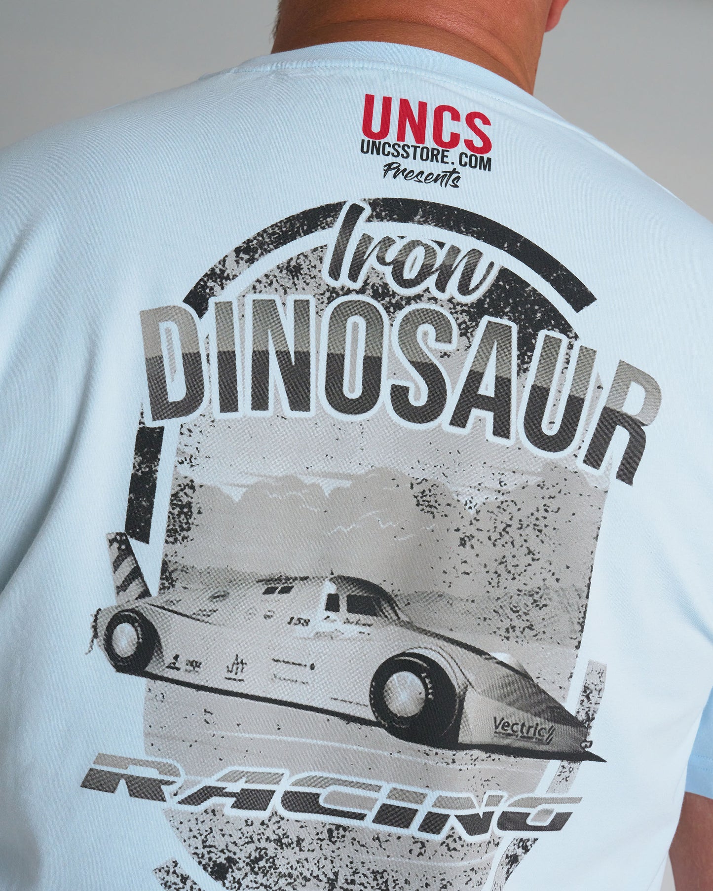 Férfi póló IRON DINOSAUR LIGHT BLUE