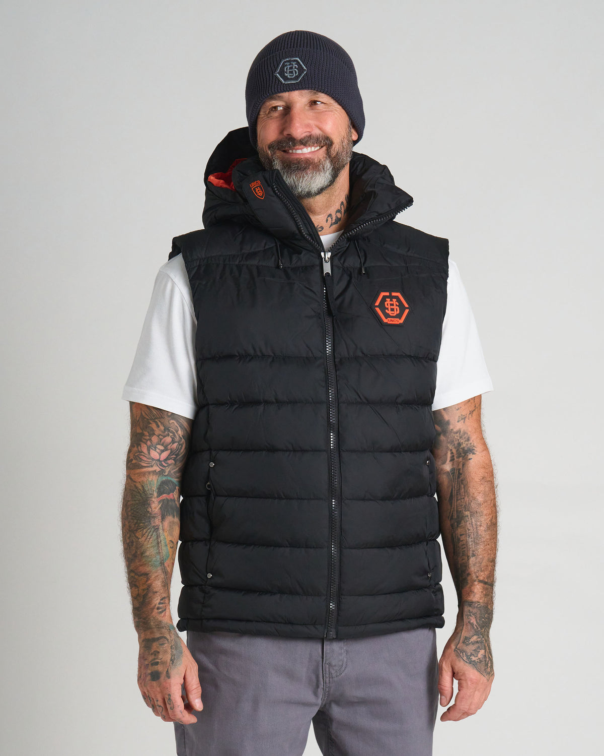 Férfi mellény CARMACK II BLACK/ORANGE