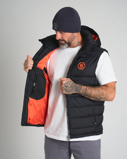Férfi mellény CARMACK II BLACK/ORANGE
