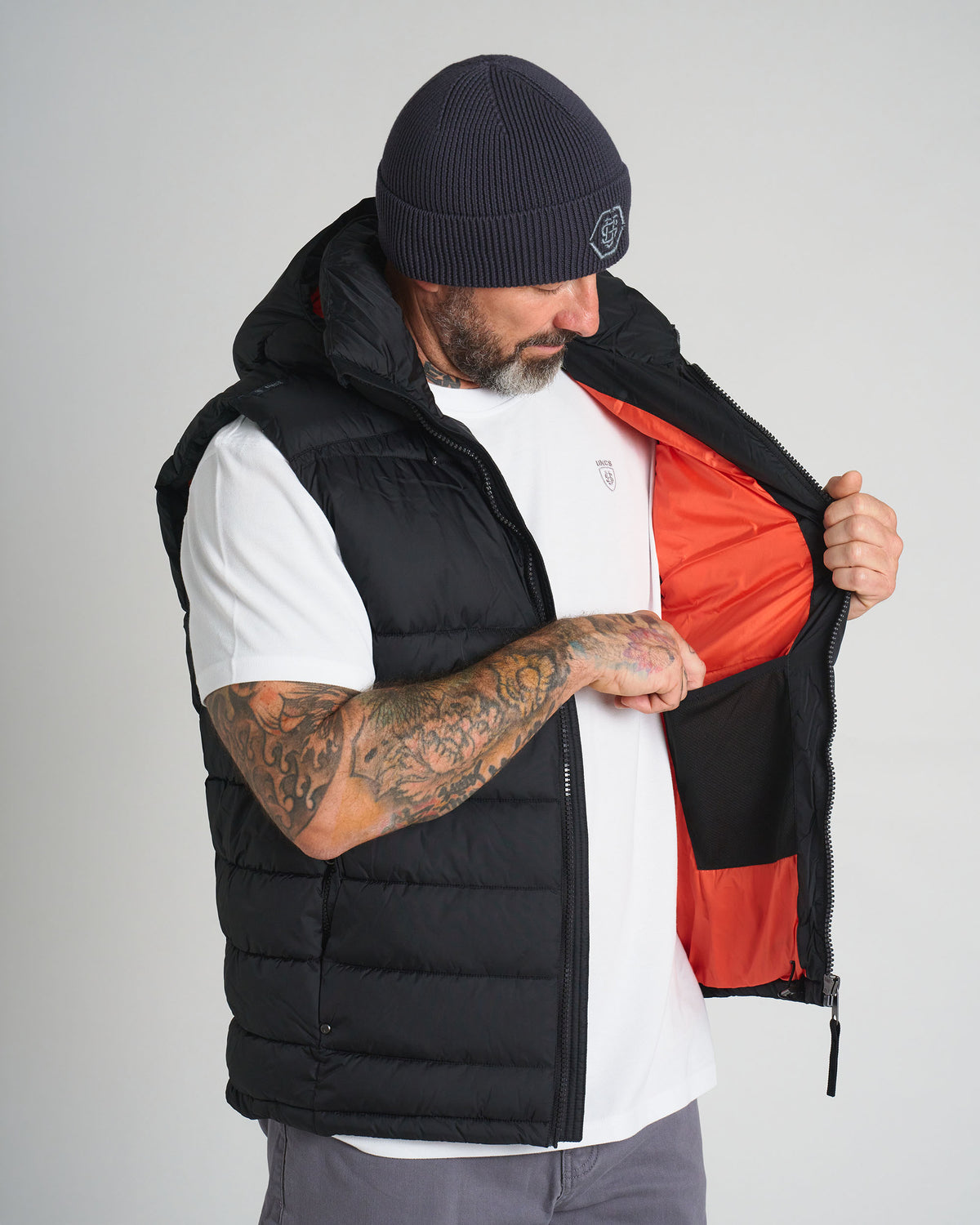 Férfi mellény CARMACK II BLACK/ORANGE