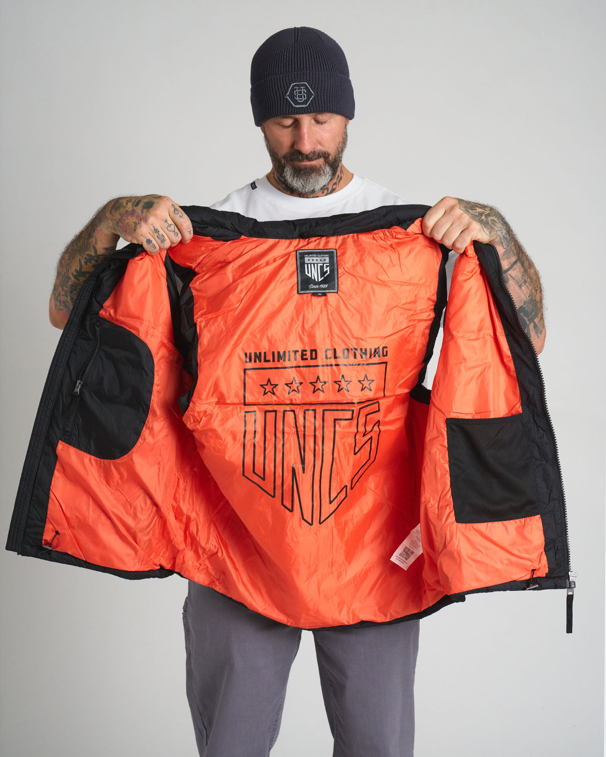 Férfi mellény CARMACK II BLACK/ORANGE