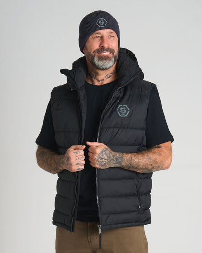 Férfi mellény CARMACK II BLACK/BLACK