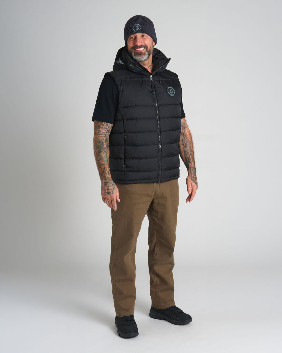 Férfi mellény CARMACK II BLACK/BLACK