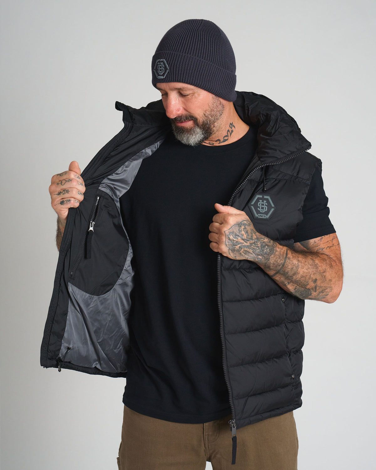 Férfi mellény CARMACK II BLACK/BLACK
