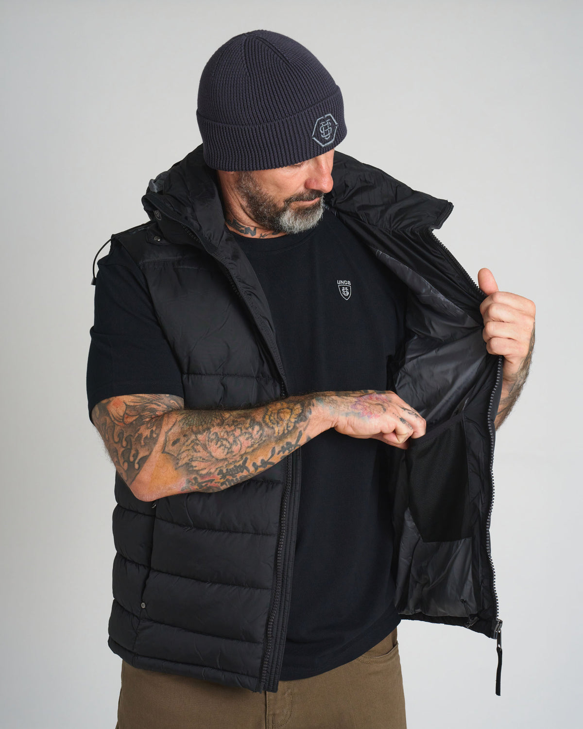 Férfi mellény CARMACK II BLACK/BLACK