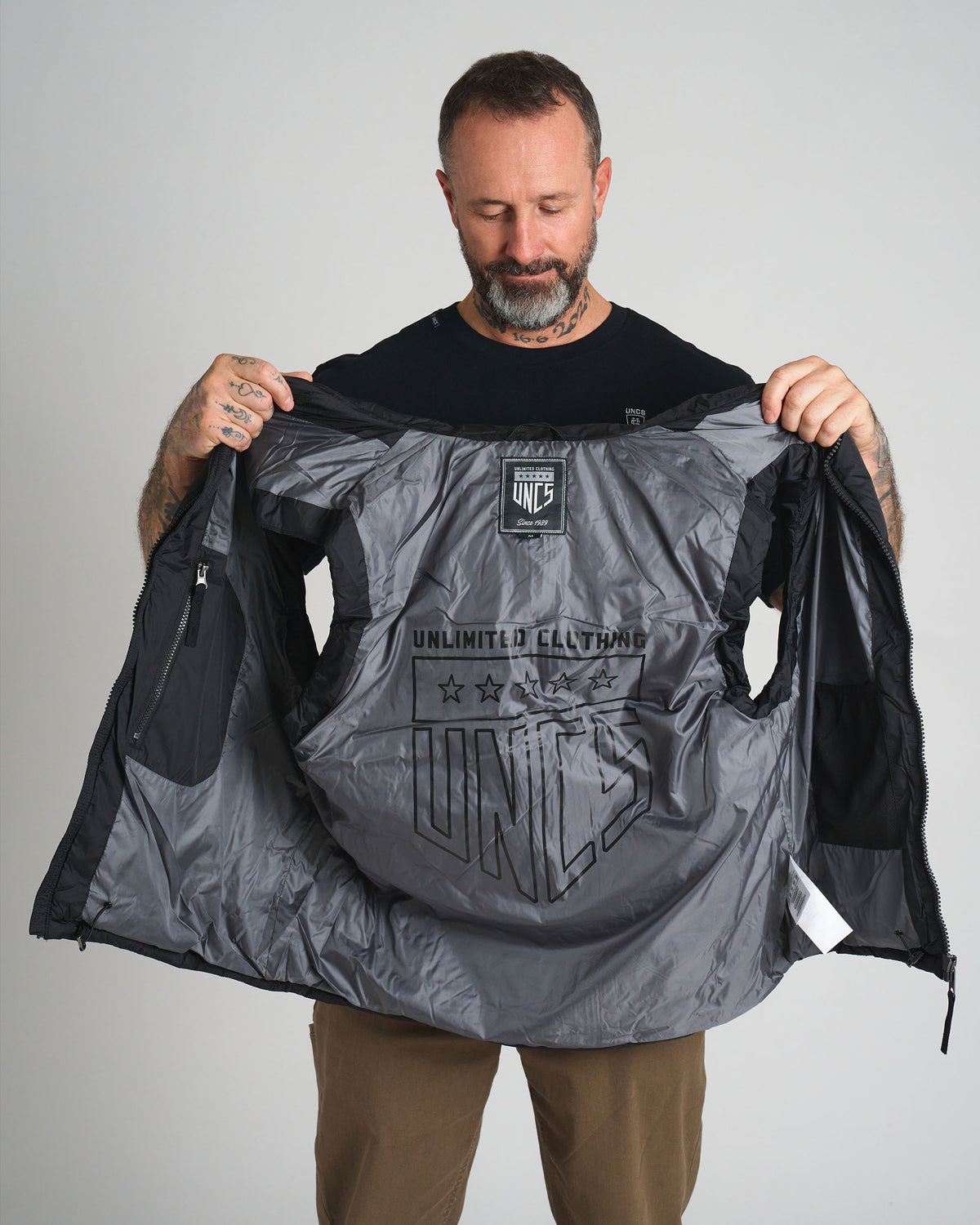 Férfi mellény CARMACK II BLACK/BLACK