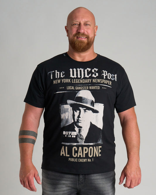 Férfi póló AL CAPONE III BLACK