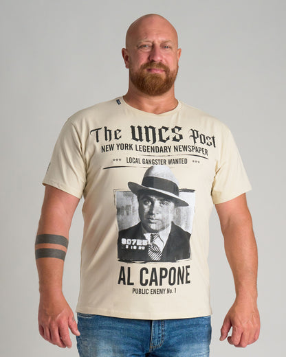 Férfi póló AL CAPONE III BIEGE