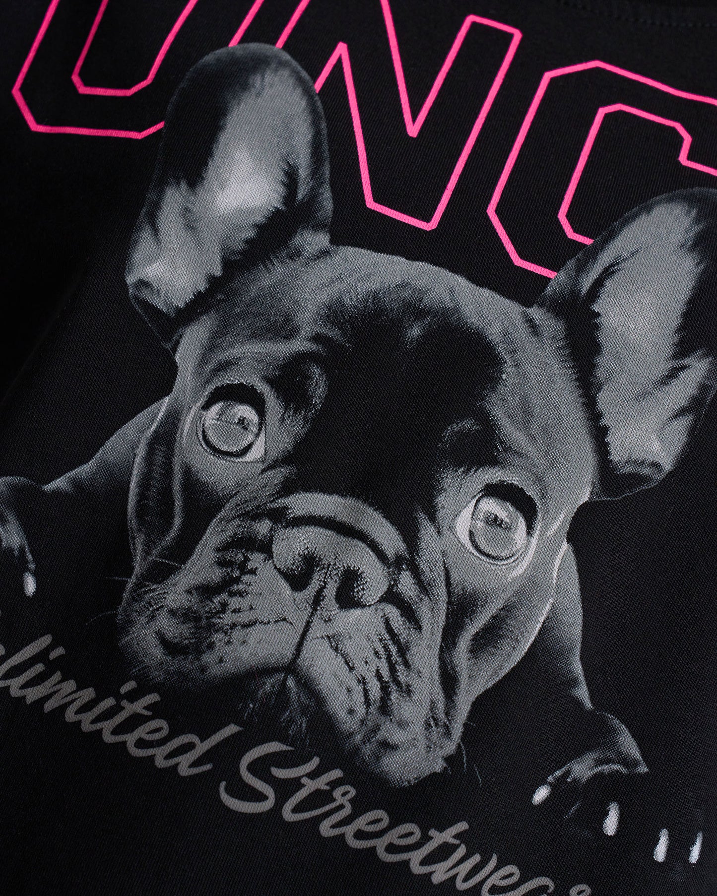 Gyermek póló BULLDOG II BLACK/PINK