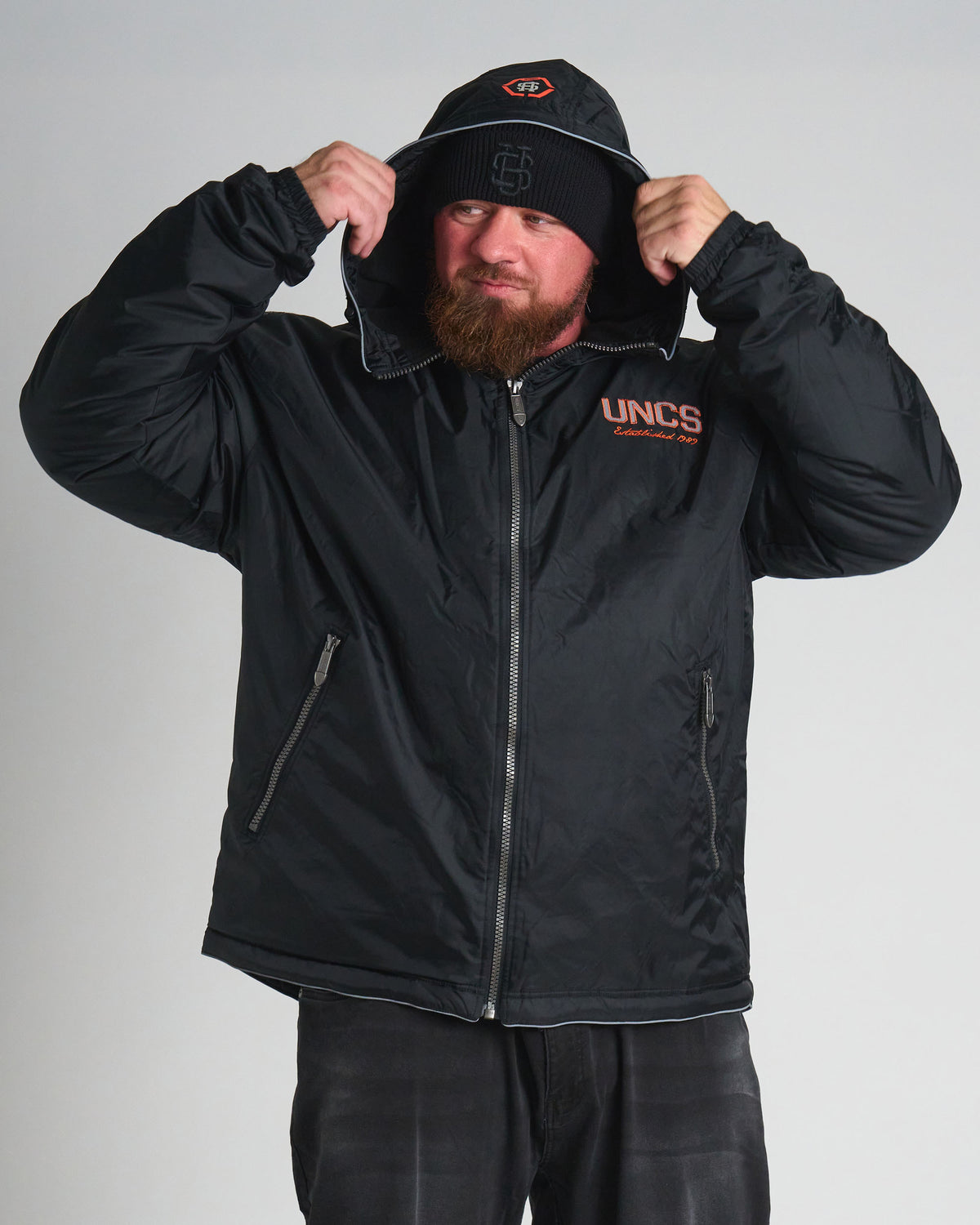 Férfi dzseki CREW III BLACK