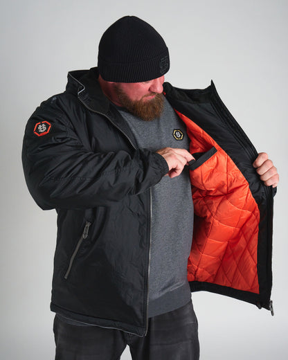 Férfi dzseki CREW III BLACK