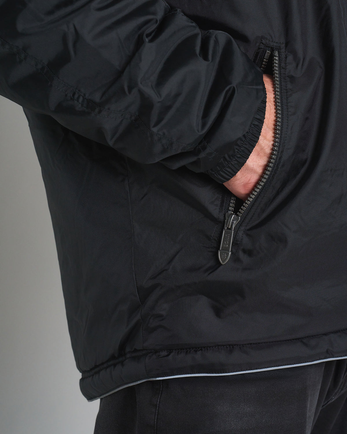 Férfi dzseki CREW III BLACK