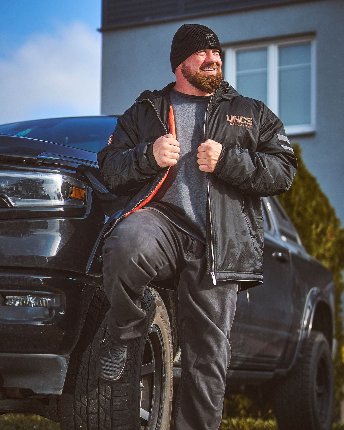 Férfi dzseki CREW III BLACK